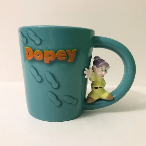 Walt Disney World Dopey  Coffee Mug 3D Snow White Character Disney Parks - Picture 1 of 16